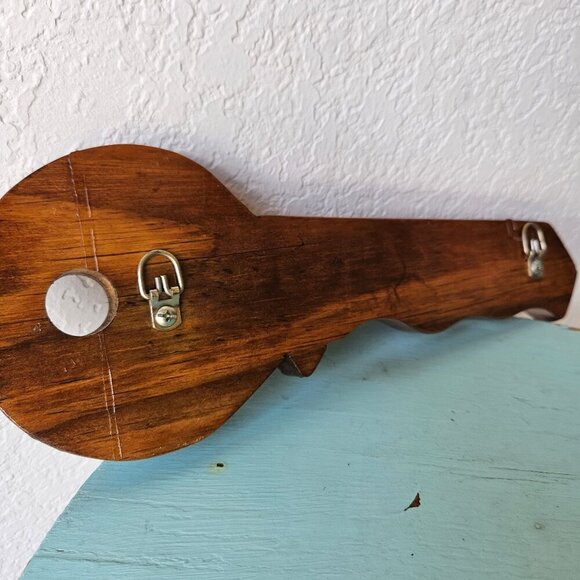 Vintage Key Shaped Hooks Hanging Holder Wall Mounted Solid Wood Decor - Picture 6 of 7
